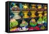 Myanmar. Yangon. Botataung Pagoda. Offerings of Fruit for Sale-Inger Hogstrom-Framed Stretched Canvas