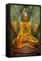 Myanmar, Yangon. Buddha Statue in Shwedagon Temple-Jaynes Gallery-Framed Stretched Canvas