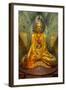 Myanmar, Yangon. Buddha Statue in Shwedagon Temple-Jaynes Gallery-Framed Photographic Print
