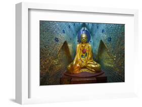 Myanmar, Yangon. Buddha Statue in Shwedagon Temple-Jaynes Gallery-Framed Photographic Print