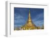 Myanmar, Yangon. Golden Stupa and Temples of Shwedagon Pagoda-Brenda Tharp-Framed Photographic Print