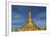 Myanmar, Yangon. Golden Stupa and Temples of Shwedagon Pagoda-Brenda Tharp-Framed Photographic Print