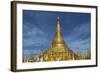 Myanmar, Yangon. Golden Stupa and Temples of Shwedagon Pagoda-Brenda Tharp-Framed Photographic Print