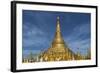 Myanmar, Yangon. Golden Stupa and Temples of Shwedagon Pagoda-Brenda Tharp-Framed Photographic Print