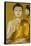 Myanmar. Yangon. Shwedagon Pagoda. Buddha in the Discussion Mudra-Inger Hogstrom-Framed Stretched Canvas