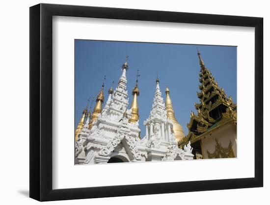 Myanmar, Yangon. Shwedagon Pagoda, Holiest Buddhist Shrine in Myanmar-Cindy Miller Hopkins-Framed Photographic Print