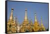 Myanmar, Yangon. Shwedagon Pagoda, Holiest Buddhist Shrine in Myanmar-Cindy Miller Hopkins-Framed Stretched Canvas