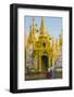 Myanmar. Yangon. Shwedagon Pagoda. Locals Lighting Candles-Inger Hogstrom-Framed Photographic Print