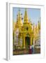 Myanmar. Yangon. Shwedagon Pagoda. Locals Lighting Candles-Inger Hogstrom-Framed Photographic Print