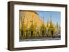 Myanmar. Yangon. Shwedagon Pagoda. Locals Lighting Candles-Inger Hogstrom-Framed Photographic Print