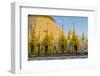 Myanmar. Yangon. Shwedagon Pagoda. Locals Lighting Candles-Inger Hogstrom-Framed Photographic Print