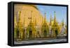 Myanmar. Yangon. Shwedagon Pagoda. Locals Lighting Candles-Inger Hogstrom-Framed Stretched Canvas