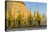 Myanmar. Yangon. Shwedagon Pagoda. Locals Lighting Candles-Inger Hogstrom-Stretched Canvas