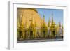 Myanmar. Yangon. Shwedagon Pagoda. Locals Lighting Candles-Inger Hogstrom-Framed Photographic Print