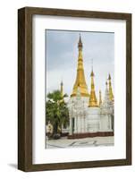 Myanmar. Yangon. Shwedagon Pagoda. Other Temples in the Pagoda Complex-Inger Hogstrom-Framed Photographic Print