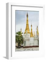 Myanmar. Yangon. Shwedagon Pagoda. Other Temples in the Pagoda Complex-Inger Hogstrom-Framed Photographic Print