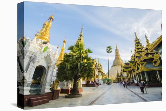 Myanmar. Yangon. Shwedagon Pagoda. Strand Market Two Piece Hall-Inger Hogstrom-Stretched Canvas