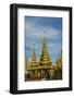 Myanmar. Yangon. Shwedagon Pagoda. Young Buddhist Nuns-Inger Hogstrom-Framed Photographic Print