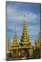 Myanmar. Yangon. Shwedagon Pagoda. Young Buddhist Nuns-Inger Hogstrom-Mounted Photographic Print