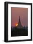 Myanmar, Yangon. Shwedagon Temple at Sunset-Jaynes Gallery-Framed Photographic Print