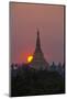 Myanmar, Yangon. Shwedagon Temple at Sunset-Jaynes Gallery-Mounted Photographic Print