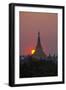 Myanmar, Yangon. Shwedagon Temple at Sunset-Jaynes Gallery-Framed Photographic Print