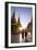 Myanmar, Yangon. Two Buddhist Monks Walking Inside Shwedagon Pagoda Complex at Sunset (Mr)-Matteo Colombo-Framed Photographic Print