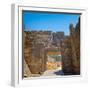 Mycenae, Argolis, Peloponnese, Greece. The Lion Gate, dating from the 13th century BC, set into...-null-Framed Photographic Print