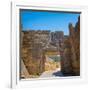 Mycenae, Argolis, Peloponnese, Greece. The Lion Gate, dating from the 13th century BC, set into...-null-Framed Photographic Print