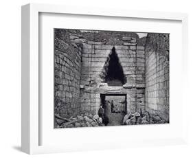 Mycenae, Treasure at the Lion Gate-Heinrich Schliemann-Framed Giclee Print