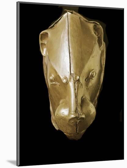 Mycenaean Art : Gold Lion's Head Rhyton-null-Mounted Photographic Print