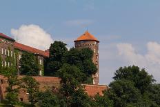 View on Wawel Royal Castle with Sandomierska Tower in Cracow in Poland-mychadre77-Photographic Print