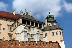 View of Main Market Square with Renaissance Sukiennice in Cracow in Poland-mychadre77-Photographic Print