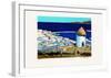 Myconos : Moulin sur les hauteurs-Jean Claude Quilici-Framed Limited Edition