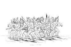 The Sioux Tribe Performing a Bear Dance, 1841-Myers and Co-Giclee Print