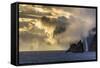 Mykines Coastline at Sunrise, Faroes, Denmark, Europe-Michael Nolan-Framed Stretched Canvas