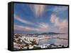 Mykonos Harbor at Sunset, Mykonos, Greece-Adam Jones-Framed Stretched Canvas