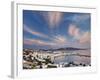 Mykonos Harbor at Sunset, Mykonos, Greece-Adam Jones-Framed Photographic Print