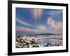 Mykonos Harbor at Sunset, Mykonos, Greece-Adam Jones-Framed Photographic Print