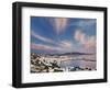 Mykonos Harbor at Sunset, Mykonos, Greece-Adam Jones-Framed Photographic Print