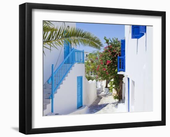 Mykonos (Hora), Cyclades Islands, Greece, Europe-Gavin Hellier-Framed Photographic Print