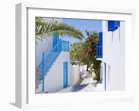 Mykonos (Hora), Cyclades Islands, Greece, Europe-Gavin Hellier-Framed Photographic Print