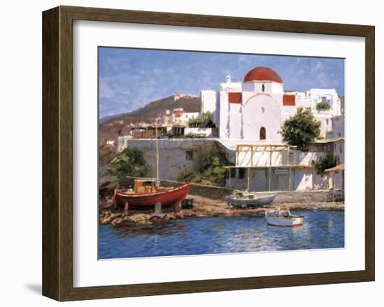 Mykonos I-George W^ Bates-Framed Giclee Print