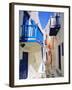 Mykonos, Mykonos Town, a Narrow Street in the Old Town,Cyclades Islands, Greece-Fraser Hall-Framed Photographic Print