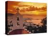 Mykonos Town and Harbour, Mykonos, Greece-Doug Pearson-Stretched Canvas