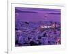 Mykonos Town at Night, Mykonos, Greece-Walter Bibikow-Framed Photographic Print