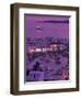 Mykonos Town at Night, Mykonos, Greece-Walter Bibikow-Framed Photographic Print