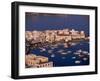 Mykonos Town at Sunset, Mykonos, Greece-Walter Bibikow-Framed Photographic Print