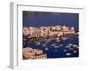 Mykonos Town at Sunset, Mykonos, Greece-Walter Bibikow-Framed Photographic Print