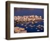 Mykonos Town at Sunset, Mykonos, Greece-Walter Bibikow-Framed Photographic Print